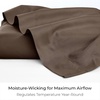 image:imageMellanni Queen Size Flat Sheet  Iconic Collection Bedding  Hotel Luxury Extra Soft Cooling  Wrinkle Fade Stain Resistant  1 Flat Sheet Only Queen White1886 Brown