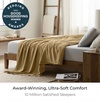 image:imageMellanni Queen Size Flat Sheet  Iconic Collection Bedding  Hotel Luxury Extra Soft Cooling  Wrinkle Fade Stain Resistant  1 Flat Sheet Only Queen White1861 Gold