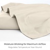 image:imageMellanni Queen Size Flat Sheet  Iconic Collection Bedding  Hotel Luxury Extra Soft Cooling  Wrinkle Fade Stain Resistant  1 Flat Sheet Only Queen White1128 Golden Ivory