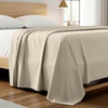 image:imageMellanni Queen Size Flat Sheet  Iconic Collection Bedding  Hotel Luxury Extra Soft Cooling  Wrinkle Fade Stain Resistant  1 Flat Sheet Only Queen White1811 Beige