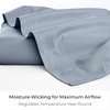 image:imageMellanni Queen Size Flat Sheet  Iconic Collection Bedding  Hotel Luxury Extra Soft Cooling  Wrinkle Fade Stain Resistant  1 Flat Sheet Only Queen White1572 Blue Hydrangea