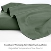 image:imageMellanni Queen Size Flat Sheet  Iconic Collection Bedding  Hotel Luxury Extra Soft Cooling  Wrinkle Fade Stain Resistant  1 Flat Sheet Only Queen White1436 Sage
