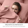 image:imageMellanni Queen Size Flat Sheet  Iconic Collection Bedding  Hotel Luxury Extra Soft Cooling  Wrinkle Fade Stain Resistant  1 Flat Sheet Only Queen White1620 Coral
