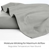image:imageMellanni Queen Size Flat Sheet  Iconic Collection Bedding  Hotel Luxury Extra Soft Cooling  Wrinkle Fade Stain Resistant  1 Flat Sheet Only Queen White1283 Spa Mint