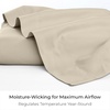 image:imageMellanni Queen Size Flat Sheet  Iconic Collection Bedding  Hotel Luxury Extra Soft Cooling  Wrinkle Fade Stain Resistant  1 Flat Sheet Only Queen White1811 Beige