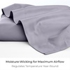 image:imageMellanni Queen Size Flat Sheet  Iconic Collection Bedding  Hotel Luxury Extra Soft Cooling  Wrinkle Fade Stain Resistant  1 Flat Sheet Only Queen White1334 Lavender