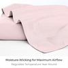 image:imageMellanni Queen Size Flat Sheet  Iconic Collection Bedding  Hotel Luxury Extra Soft Cooling  Wrinkle Fade Stain Resistant  1 Flat Sheet Only Queen White1172 Blush Pink