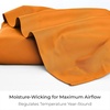 image:imageMellanni Queen Size Flat Sheet  Iconic Collection Bedding  Hotel Luxury Extra Soft Cooling  Wrinkle Fade Stain Resistant  1 Flat Sheet Only Queen White1651 Persimmon
