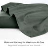 image:imageMellanni Queen Size Flat Sheet  Iconic Collection Bedding  Hotel Luxury Extra Soft Cooling  Wrinkle Fade Stain Resistant  1 Flat Sheet Only Queen White1447 Emerald Green