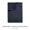 image:imageMellanni Queen Size Flat Sheet  Iconic Collection Bedding  Hotel Luxury Extra Soft Cooling  Wrinkle Fade Stain Resistant  1 Flat Sheet Only Queen White1959 Navy Blue