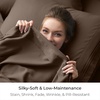 image:imageMellanni Queen Size Flat Sheet  Iconic Collection Bedding  Hotel Luxury Extra Soft Cooling  Wrinkle Fade Stain Resistant  1 Flat Sheet Only Queen White1886 Brown