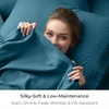 image:imageMellanni Queen Size Flat Sheet  Iconic Collection Bedding  Hotel Luxury Extra Soft Cooling  Wrinkle Fade Stain Resistant  1 Flat Sheet Only Queen White1455 Teal
