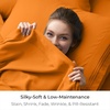 image:imageMellanni Queen Size Flat Sheet  Iconic Collection Bedding  Hotel Luxury Extra Soft Cooling  Wrinkle Fade Stain Resistant  1 Flat Sheet Only Queen White1651 Persimmon