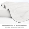 image:imageMellanni Queen Size Flat Sheet  Iconic Collection Bedding  Hotel Luxury Extra Soft Cooling  Wrinkle Fade Stain Resistant  1 Flat Sheet Only Queen White1102 White