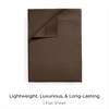 image:imageMellanni Queen Size Flat Sheet  Iconic Collection Bedding  Hotel Luxury Extra Soft Cooling  Wrinkle Fade Stain Resistant  1 Flat Sheet Only Queen White1886 Brown