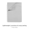 image:imageMellanni Queen Size Flat Sheet  Iconic Collection Bedding  Hotel Luxury Extra Soft Cooling  Wrinkle Fade Stain Resistant  1 Flat Sheet Only Queen White1363 Light Gray