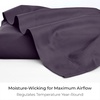 image:imageMellanni Queen Size Flat Sheet  Iconic Collection Bedding  Hotel Luxury Extra Soft Cooling  Wrinkle Fade Stain Resistant  1 Flat Sheet Only Queen White1951 Purple
