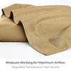 image:imageMellanni Queen Size Flat Sheet  Iconic Collection Bedding  Hotel Luxury Extra Soft Cooling  Wrinkle Fade Stain Resistant  1 Flat Sheet Only Queen White1861 Gold