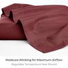 image:imageMellanni Queen Size Flat Sheet  Iconic Collection Bedding  Hotel Luxury Extra Soft Cooling  Wrinkle Fade Stain Resistant  1 Flat Sheet Only Queen White1751 Brick Red