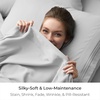 image:imageMellanni Queen Size Flat Sheet  Iconic Collection Bedding  Hotel Luxury Extra Soft Cooling  Wrinkle Fade Stain Resistant  1 Flat Sheet Only Queen White1363 Light Gray