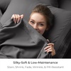 image:imageMellanni Queen Size Flat Sheet  Iconic Collection Bedding  Hotel Luxury Extra Soft Cooling  Wrinkle Fade Stain Resistant  1 Flat Sheet Only Queen White1393 Gray