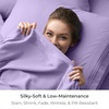 image:imageMellanni Queen Size Flat Sheet  Iconic Collection Bedding  Hotel Luxury Extra Soft Cooling  Wrinkle Fade Stain Resistant  1 Flat Sheet Only Queen White1355 Violet