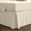 image:imageMellanni Bed Skirt Queen Size  Tailored Drop Bed Skirting  15Inch Pleated Dust Ruffle  Hotel Luxury Bedding  Wrinkle Fade Stain Resistant  1 Bedskirt Queen White1128 Golden Ivory