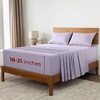 image:imageMellanni Iconic 4Piece Ultra Soft Sheet Set Queen Lavender  10M Sleepers Labtested Sleeps Cool Stays Bright Strong Smooth Good Housekeeping Best Bedding 7 yrs running
