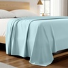 image:imageMellanni Queen Size Flat Sheet  Iconic Collection Bedding  Hotel Luxury Extra Soft Cooling  Wrinkle Fade Stain Resistant  1 Flat Sheet Only Queen White1523 Aqua