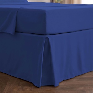 image:imageMellanni Bed Skirt Queen Size  Tailored Drop Bed Skirting  15Inch Pleated Dust Ruffle  Hotel Luxury Bedding  Wrinkle Fade Stain Resistant  1 Bedskirt Queen White1597 Royal Blue