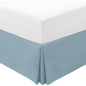image:imageMellanni Bed Skirt Queen Size  Tailored Drop Bed Skirting  15Inch Pleated Dust Ruffle  Hotel Luxury Bedding  Wrinkle Fade Stain Resistant  1 Bedskirt Queen White1583 Spa Blue