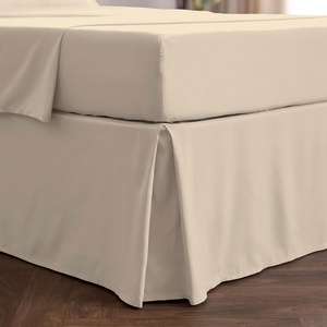 image:imageMellanni Bed Skirt Queen Size  Tailored Drop Bed Skirting  15Inch Pleated Dust Ruffle  Hotel Luxury Bedding  Wrinkle Fade Stain Resistant  1 Bedskirt Queen White1812 Beige