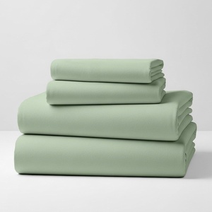 image:imageMellanni Cotton Flannel Sheet Set  Double Brushed for Added Softness amp Comfort  Deep Pocket Fitted Sheet up to 16 4 Piece Set Queen WhiteF215 Sage