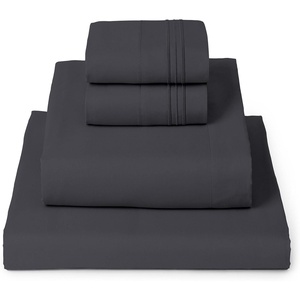 image:imageMellanni Iconic 4Piece Ultra Soft Sheet Set Queen Charcoal  10M Sleepers Labtested Sleeps Cool Stays Bright Strong Smooth Good Housekeeping Best Bedding 7 yrs running