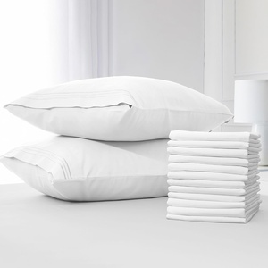 image:imageMellanni Pillow Cases  Luxury Extra Soft  Cooling Pillow Covers  2 PC Iconic Collection Pillowcases  Envelope Closure StandardQueen 20 x 30 White1102 White