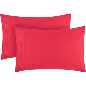 image:imageMellanni Pillow Cases  Luxury Extra Soft  Cooling Pillow Covers  2 PC Iconic Collection Pillowcases  Envelope Closure StandardQueen 20 x 30 White1176 Hot Pink