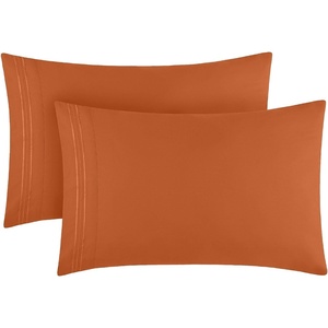 image:imageMellanni Pillow Cases  Luxury Extra Soft  Cooling Pillow Covers  2 PC Iconic Collection Pillowcases  Envelope Closure StandardQueen 20 x 30 White1678 Terracotta
