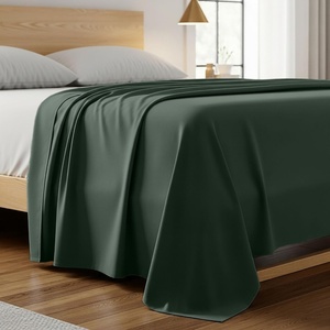 image:imageMellanni Queen Size Flat Sheet  Iconic Collection Bedding  Hotel Luxury Extra Soft Cooling  Wrinkle Fade Stain Resistant  1 Flat Sheet Only Queen White1447 Emerald Green