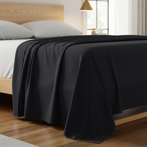 image:imageMellanni Queen Size Flat Sheet  Iconic Collection Bedding  Hotel Luxury Extra Soft Cooling  Wrinkle Fade Stain Resistant  1 Flat Sheet Only Queen White1989 Black