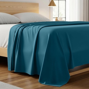 image:imageMellanni Queen Size Flat Sheet  Iconic Collection Bedding  Hotel Luxury Extra Soft Cooling  Wrinkle Fade Stain Resistant  1 Flat Sheet Only Queen White1455 Teal
