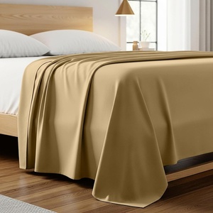 image:imageMellanni Queen Size Flat Sheet  Iconic Collection Bedding  Hotel Luxury Extra Soft Cooling  Wrinkle Fade Stain Resistant  1 Flat Sheet Only Queen White1861 Gold