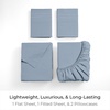 image:imageMellanni Iconic 4Piece Ultra Soft Sheet Set Full Blue Hydrangea  10M Sleepers Labtested Sleeps Cool Stays Bright Strong Smooth Good Housekeeping Best Bedding 7 yrs running