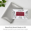 image:imageMellanni Pure Silk Pillowcase Queen Size  Perfect for Hair and Skin  Preventing Wrinkles  Easy Care  Naturally Cooling Silk Pillow Cover with Hidden Zipper Queen WhiteDark Gray