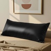 image:imageMellanni Pure Silk Pillowcase Queen Size  Perfect for Hair and Skin  Preventing Wrinkles  Easy Care  Naturally Cooling Silk Pillow Cover with Hidden Zipper Queen WhiteBlack