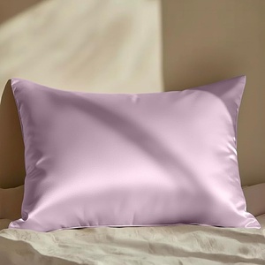 image:imageMellanni Pure Silk Pillowcase Queen Size  Perfect for Hair and Skin  Preventing Wrinkles  Easy Care  Naturally Cooling Silk Pillow Cover with Hidden Zipper Queen WhiteLilac