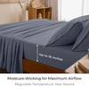 image:imageMellanni Iconic 4Piece Ultra Soft Sheet Set Queen Mineral Gray