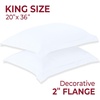 image:imageMellanni Pillow Shams Set  2 PC Iconic Collection1102 White