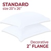 image:imageMellanni Pillow Shams Set  2 PC Iconic Collection1102 White
