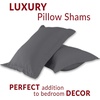 image:imageMellanni Pillow Shams Set  2 PC Iconic Collection1394 Gray