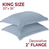 image:imageMellanni Pillow Shams Set  2 PC Iconic Collection1573 Blue Hydrangea